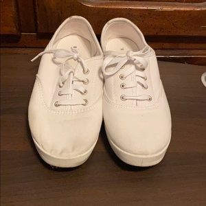 White canvas shoes